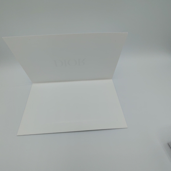 Dior Textured White Gift Box & Card Gold Logo 5x5 Hard Box Case Packaging NWOT - Picture 15 of 15